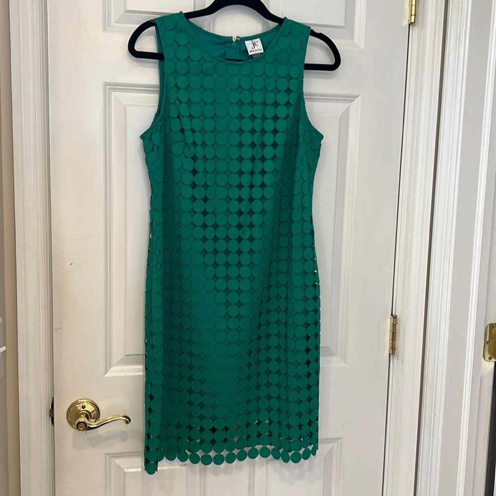 Julia Jordan lace overlay sheath dress